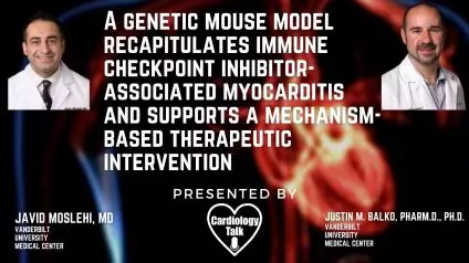 @CardioOncology @BalkoLab @VUMC_Cancer @VUMCHemOnc @VUMChealth #Myocarditis #CardioOnc #CancerImmunotherapy #Cancer #Research A genetic mouse model recapitulates immune checkpoint inhibit...