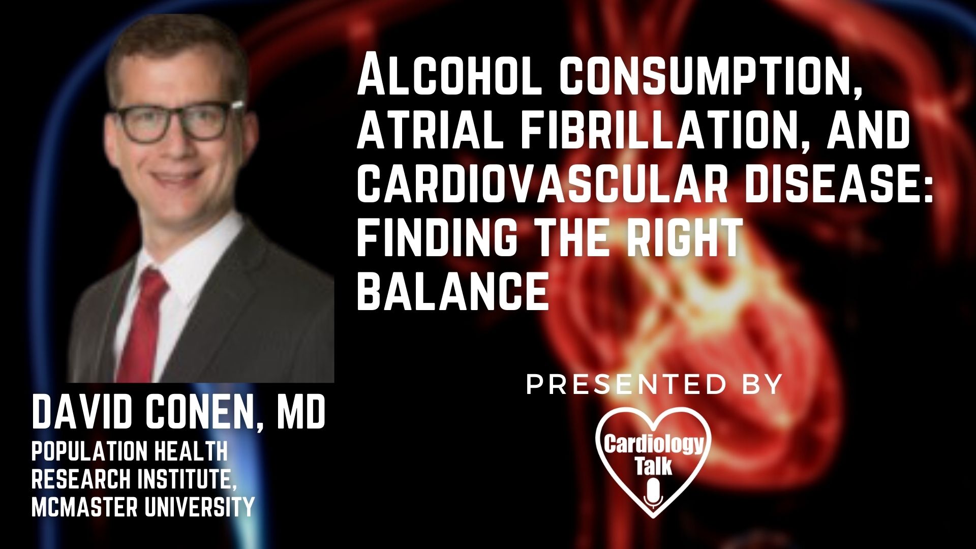 David Conen, MD @mcmasteru @PHRIresearch #AtrialFibrillation #CardiovascularDisease #Research Alcohol Consumption, Atrial Fibrillation, And Cardiovascular Disease