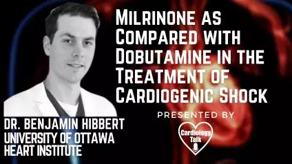 Dr. Benjamin Hibbert - @benhibbertMDPhD @RebeccaMathewMD @Disantopietro @HeartInstitute #CardiogenicShock #Cardiology #Research  Milrinone as Compared with Dobutamine in the Treatment of...